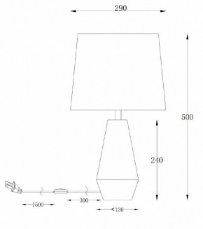 Настольная лампа декоративная Maytoni Calvin Table Z181-TL-01-B в Златоусте - zlatoust.mebel24.online | фото 2