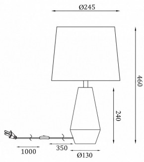 Настольная лампа декоративная Maytoni Calvin Table Z181-TL-01-W в Златоусте - zlatoust.mebel24.online | фото 2