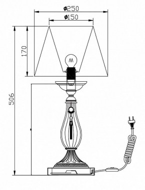 Настольная лампа декоративная Maytoni Demitas RC024-TL-01-R в Златоусте - zlatoust.mebel24.online | фото 3