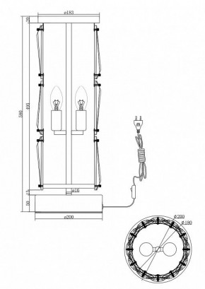 Настольная лампа декоративная Maytoni Puntes MOD043TL-02G в Златоусте - zlatoust.mebel24.online | фото 3