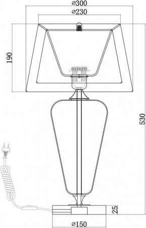 Настольная лампа декоративная Maytoni Verre Z005TL-01CH в Златоусте - zlatoust.mebel24.online | фото 4