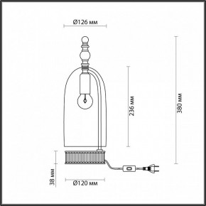 Настольная лампа декоративная Odeon Light Bell 4892/1T в Златоусте - zlatoust.mebel24.online | фото 6