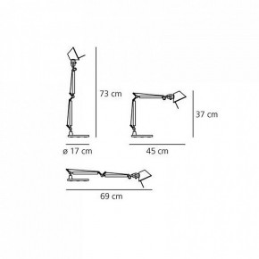 Настольная лампа офисная Artemide  A011830 в Златоусте - zlatoust.mebel24.online | фото 6
