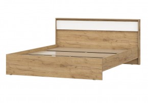 НЕКСТ 1 Кровать двойная (1.6х2.0) Дуб Золотой/Белый в Златоусте - zlatoust.mebel24.online | фото