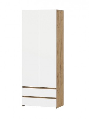 Некст 1 Шкаф 2-х ств. с ящиками (Дуб Золотой/Белый) в Златоусте - zlatoust.mebel24.online | фото