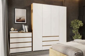 НЕКСТ 1 Спальный гарнитур (модульный) Дуб Золотой/Белый в Златоусте - zlatoust.mebel24.online | фото 3