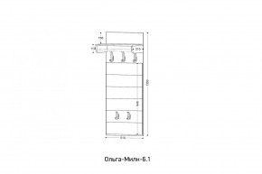 ОЛЬГА-МИЛК 6.1 Вешало настенное в Златоусте - zlatoust.mebel24.online | фото 2