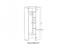 ОЛЬГА-МИЛК 9.1 Шкаф угловой без зеркала в Златоусте - zlatoust.mebel24.online | фото 2