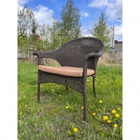 Плетеное кресло LV-140B-Brown с подушкой в комплекте в Златоусте - zlatoust.mebel24.online | фото 1