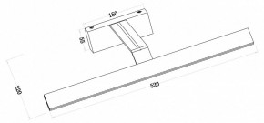 Подсветка для зеркала Maytoni Decart MIR010WL-L12B4K в Златоусте - zlatoust.mebel24.online | фото 3