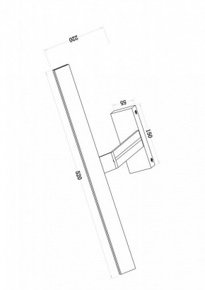 Подсветка для зеркала Maytoni Decart MIR010WL-L12W4K в Златоусте - zlatoust.mebel24.online | фото 3