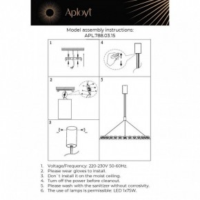 Подвесная люстра Aployt Rezeda APL.788.03.15 в Златоусте - zlatoust.mebel24.online | фото 13