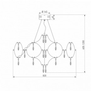 Подвесная люстра Bogate-s Tense 443/1 в Златоусте - zlatoust.mebel24.online | фото 7