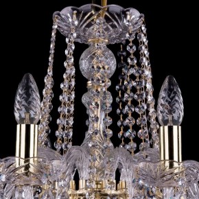 Подвесная люстра Bohemia Ivele Crystal 1402 1402/10/240/G/Leafs в Златоусте - zlatoust.mebel24.online | фото 4