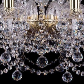 Подвесная люстра Bohemia Ivele Crystal 1411 1411/10+5/240/G/Balls в Златоусте - zlatoust.mebel24.online | фото 3