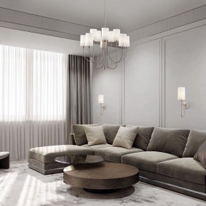 Подвесная люстра Eurosvet Abbey 60164/10 никель в Златоусте - zlatoust.mebel24.online | фото 4