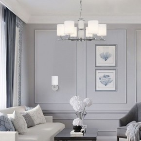 Подвесная люстра Eurosvet Caprera 60146/8 никель в Златоусте - zlatoust.mebel24.online | фото 4