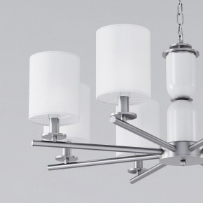 Подвесная люстра Eurosvet Caprera 60146/8 никель в Златоусте - zlatoust.mebel24.online | фото 6