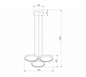 Подвесная люстра Eurosvet Crespella 90034/3 золото в Златоусте - zlatoust.mebel24.online | фото 5