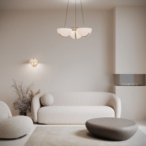 Подвесная люстра Eurosvet Emisfero 50083/3 LED золото в Златоусте - zlatoust.mebel24.online | фото 4