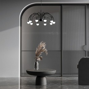 Подвесная люстра Eurosvet Ragno 90034/10 LED черный в Златоусте - zlatoust.mebel24.online | фото 4