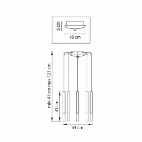 Подвесная люстра Lightstar Tubo L5T747147 в Златоусте - zlatoust.mebel24.online | фото 3