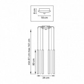 Подвесная люстра Lightstar Tubo L8T747443 в Златоусте - zlatoust.mebel24.online | фото 3
