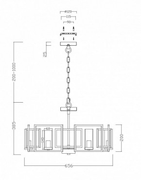 Подвесная люстра Maytoni Bowi H009PL-06G в Златоусте - zlatoust.mebel24.online | фото 4