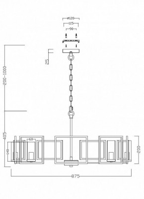 Подвесная люстра Maytoni Bowi H009PL-08G в Златоусте - zlatoust.mebel24.online | фото 4