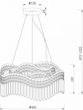 Подвесная люстра Maytoni Gracia DIA201PL-06G в Златоусте - zlatoust.mebel24.online | фото 3