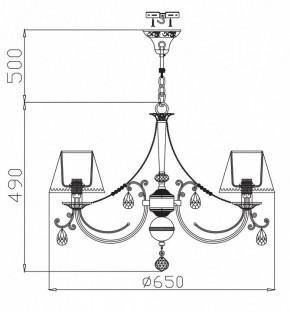 Подвесная люстра Maytoni Soffia RC093-PL-06-R в Златоусте - zlatoust.mebel24.online | фото 4