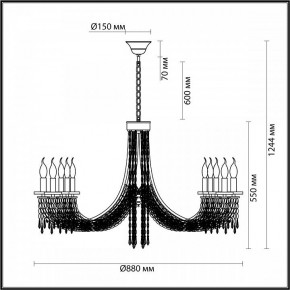 Подвесная люстра Odeon Light Capel 5063/10 в Златоусте - zlatoust.mebel24.online | фото 5