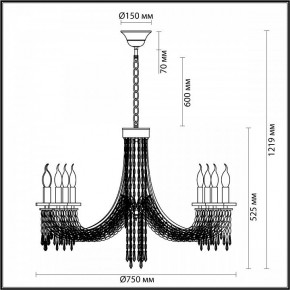 Подвесная люстра Odeon Light Capel 5063/8 в Златоусте - zlatoust.mebel24.online | фото 5