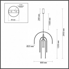 Подвесная люстра Odeon Light Memfi 6633/95L в Златоусте - zlatoust.mebel24.online | фото