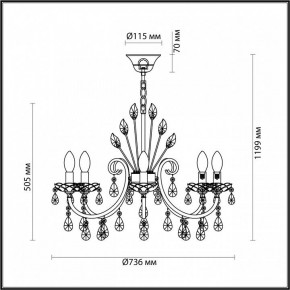 Подвесная люстра Odeon Light Versia 4977/8 в Златоусте - zlatoust.mebel24.online | фото 6