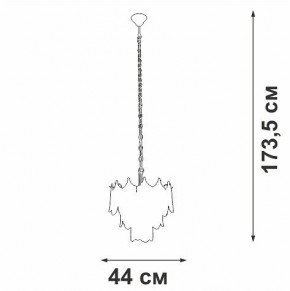 Подвесная люстра Vitaluce V5813 V5813-8/5 в Златоусте - zlatoust.mebel24.online | фото 3