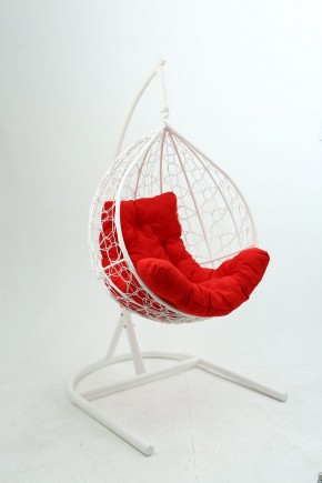 Подвесное кресло Бароло (белый/красный) в Златоусте - zlatoust.mebel24.online | фото