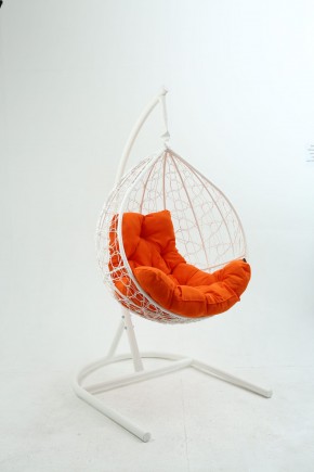 Подвесное кресло Бароло (белый/оранжевый) в Златоусте - zlatoust.mebel24.online | фото