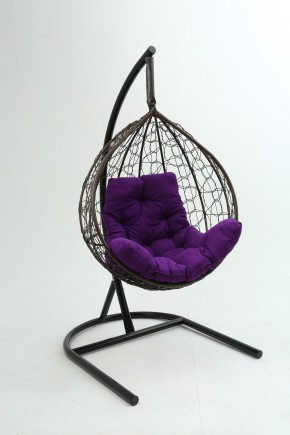 Подвесное кресло Бароло (коричневый/фиолетовый) в Златоусте - zlatoust.mebel24.online | фото