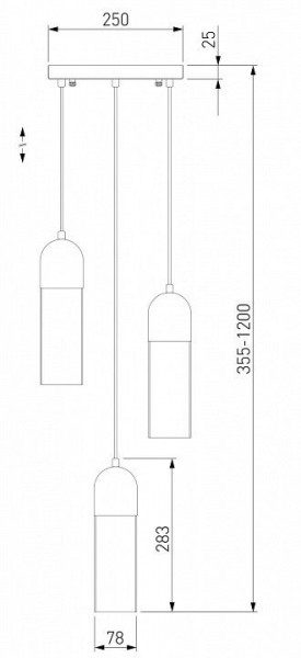 Подвесной светильник Eurosvet Airon 50180/3 дымчатый в Златоусте - zlatoust.mebel24.online | фото 2