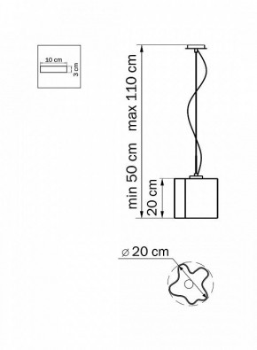 Подвесной светильник Lightstar Nubi 802110 в Златоусте - zlatoust.mebel24.online | фото 3