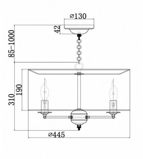 Подвесной светильник Maytoni Anna H007PL-04G в Златоусте - zlatoust.mebel24.online | фото 4