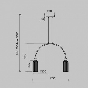 Подвесной светильник Maytoni Antic MOD302PL-02W в Златоусте - zlatoust.mebel24.online | фото 3