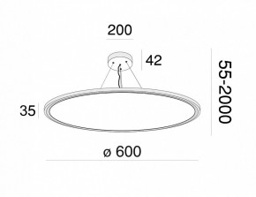 Подвесной светильник Maytoni Cosmos MOD057PL-L54W4K в Златоусте - zlatoust.mebel24.online | фото 4