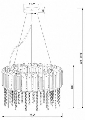 Подвесной светильник Maytoni Hail MOD097PL-06CH в Златоусте - zlatoust.mebel24.online | фото 4