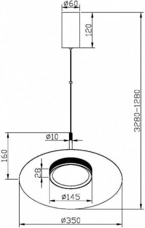 Подвесной светильник Maytoni Halo MOD041PL-L15B3K1 в Златоусте - zlatoust.mebel24.online | фото 5