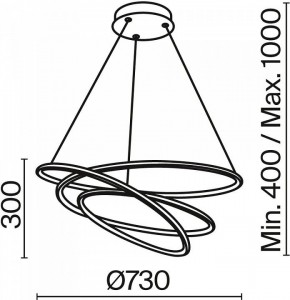 Подвесной светильник Maytoni Halo MOD100PL-L88WK1 в Златоусте - zlatoust.mebel24.online | фото 3