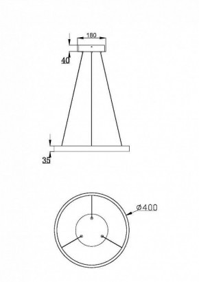 Подвесной светильник Maytoni Rim MOD058PL-L32BSK в Златоусте - zlatoust.mebel24.online | фото 3