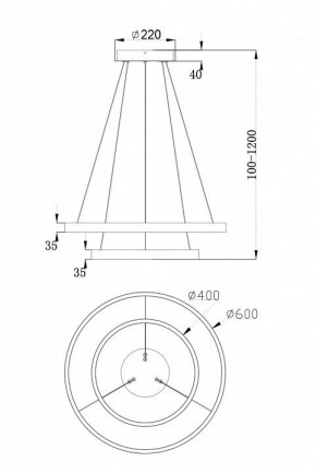 Подвесной светильник Maytoni Rim MOD058PL-L55W4K в Златоусте - zlatoust.mebel24.online | фото 7