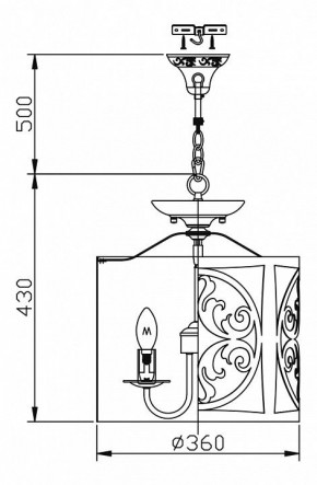 Подвесной светильник Maytoni Rustika H899-03-W в Златоусте - zlatoust.mebel24.online | фото 3